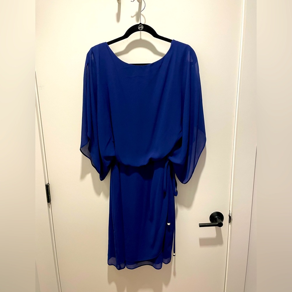 Knee length Cocktail dress (Cobalt Blue)